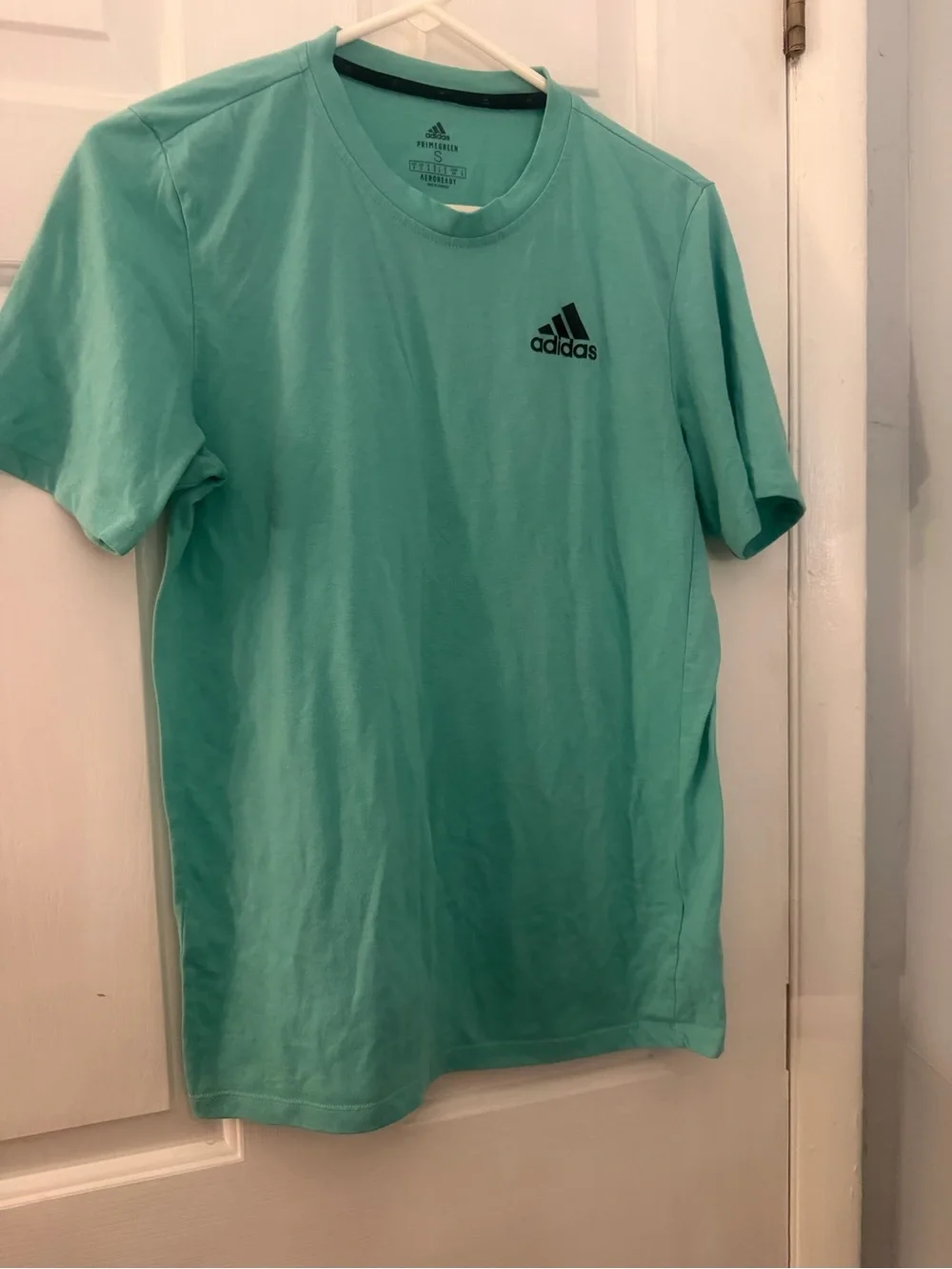 Adidas AEROREADY Primegreen Men’s Small Aqua Performance T-Shirt